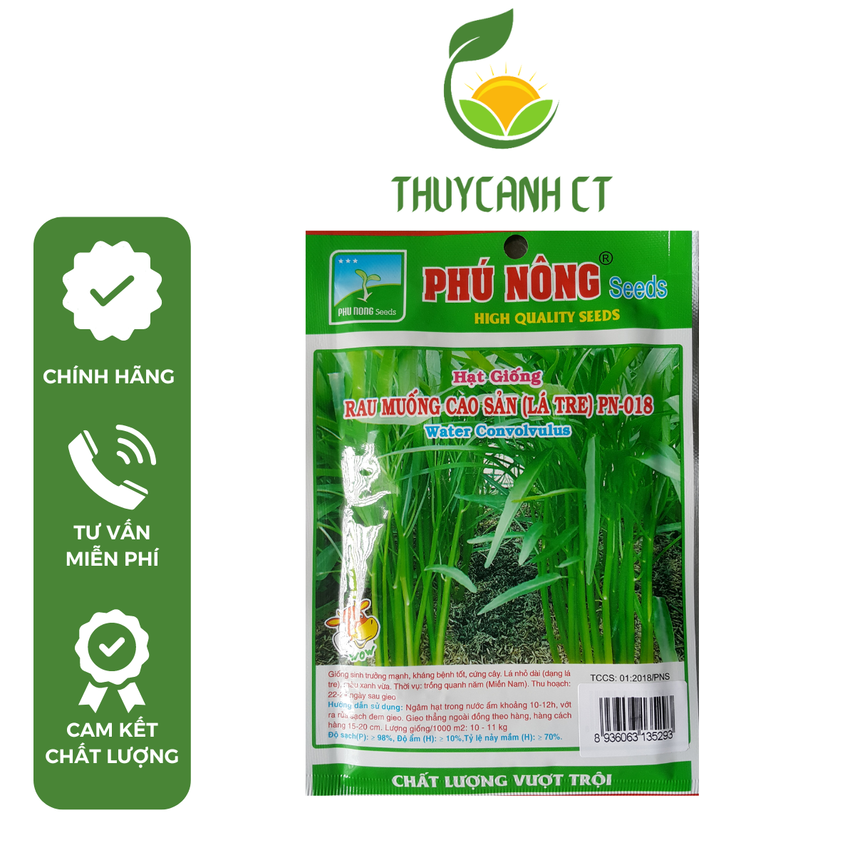 Hạt giống rau muống PN 018 - Gói 50 gram