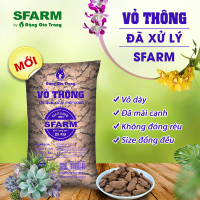 - Giá thể vỏ thông trồng lan đã xử lý mài cạnh SFARM KT 0.3 - 0.8cm - Hình ảnh minh họa