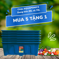 Chậu trồng rau Aquaponics 45L – Chậu nhựa cứng trồng rau củ quả tại nhà