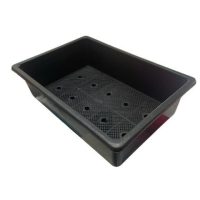 - Chậu trồng rau chữ nhật 64x44x21cm (màu đen) - Thích hợp trồng rau sạch tại nhà, có lưới thoát nước