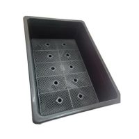 - Chậu trồng rau chữ nhật 64x44x21cm (màu đen) - Thích hợp trồng rau sạch tại nhà, có lưới thoát nước