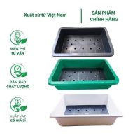 - Chậu trồng rau hình chữ nhật 63x41x16cm - Nhựa PP bền màu, thoát nước tốt