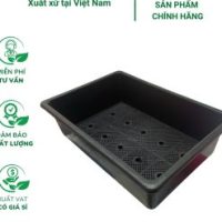 - Chậu trồng rau chữ nhật 64x44x21cm (màu đen) - Thích hợp trồng rau sạch tại nhà, có lưới thoát nước - Hình ảnh minh họa
