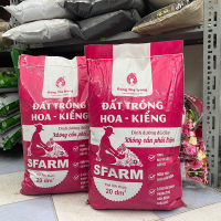 Đất trồng hoa kiểng SFARM chuyên dùng cho hoa và cây kiểng bonsai (Bao 20dm3 ~ 8-9kg)