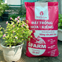 Đất trồng hoa kiểng SFARM chuyên dùng cho hoa và cây kiểng bonsai (Bao 20dm3 ~ 8-9kg)