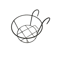 - Giá đỡ chậu lan can tròn