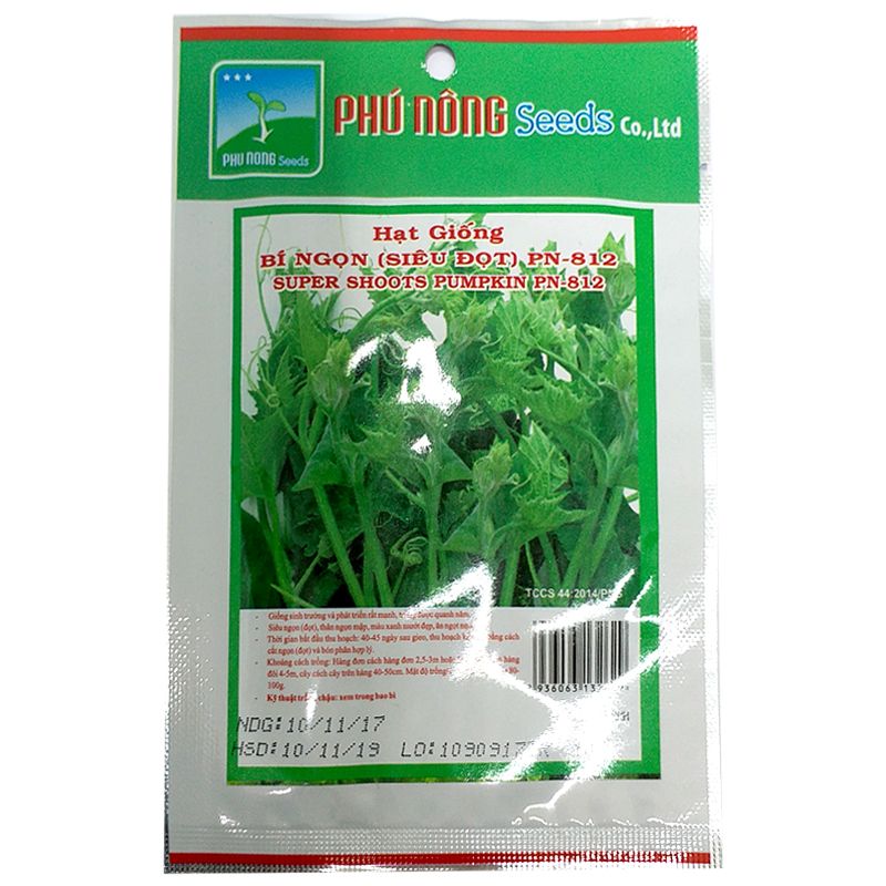 Hạt giống Bí Ngọn Siêu Đọt PN 812 - Gói 10 gram - Hình ảnh minh họa