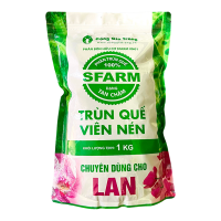 Phân trùn quế viên nén SFARM cho lan – Tan chậm, bền dinh dưỡng, hạn chế nấm bệnh