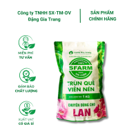 Phân trùn quế viên nén SFARM cho lan – Tan chậm, bền dinh dưỡng, hạn chế nấm bệnh