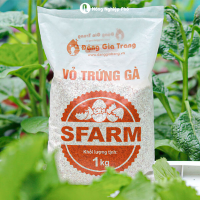 Vỏ trứng gà SFARM (1kg) - Cải tạo đất, bổ sung Canxi, cho cây con, rau màu